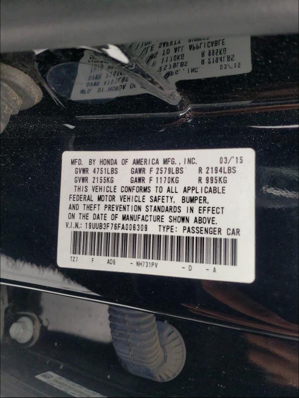2015 ACURA TLX ADVANC 19UUB3F76FA006309