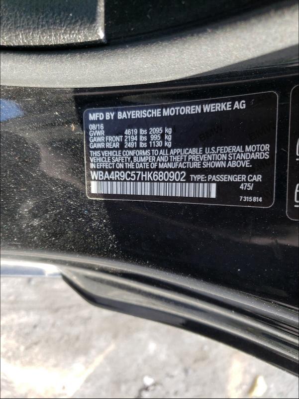 2017 BMW 430XI WBA4R9C57HK680902