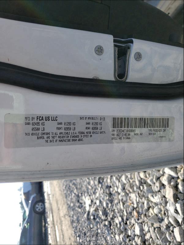 2019 DODGE CHARGER PO 2C3CDXKT1KH686005