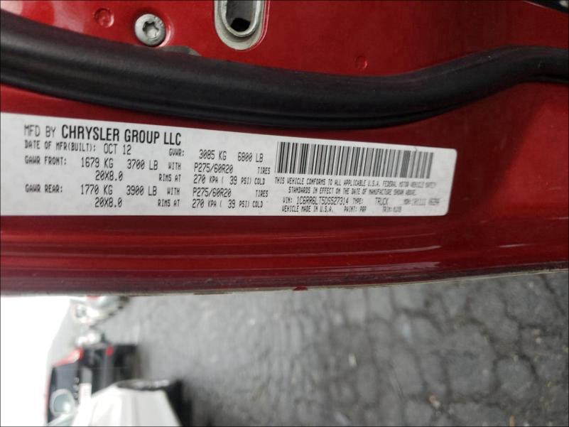 2013 RAM 1500 SLT - 1C6RR6LT5DS527314