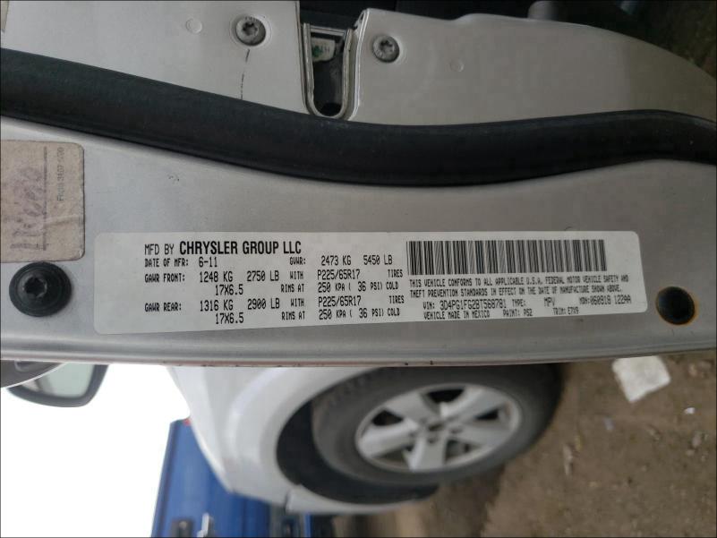 2011 DODGE JOURNEY MA 3D4PG1FG2BT568781