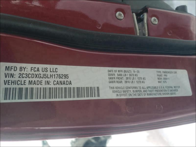 2020 DODGE CHARGER SC 2C3CDXGJ5LH176295
