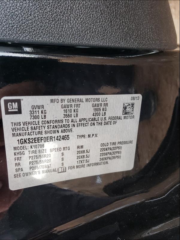 2014 GMC YUKON DENA 1GKS2EEF0ER142465