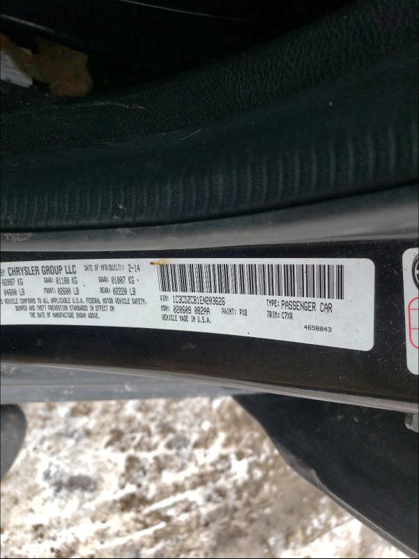 2014 DODGE AVENGER SX 1C3CDZCB1EN203626