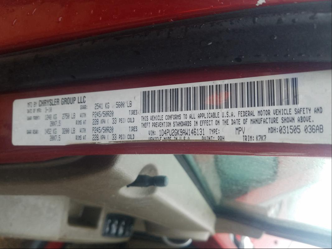 2010 DODGE NITRO SE 1D4PU2GK9AW146131