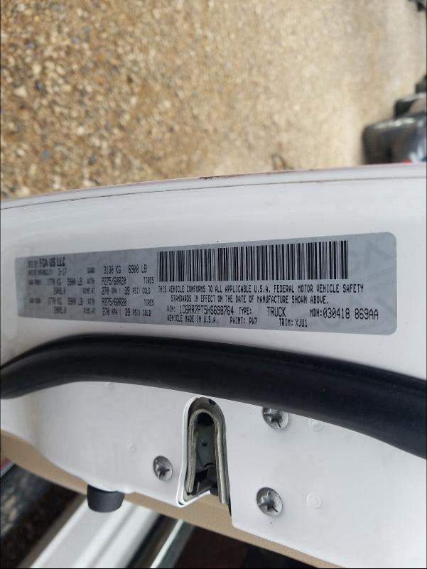 2017 RAM 1500 LONGH 1C6RR7PT5HS698764