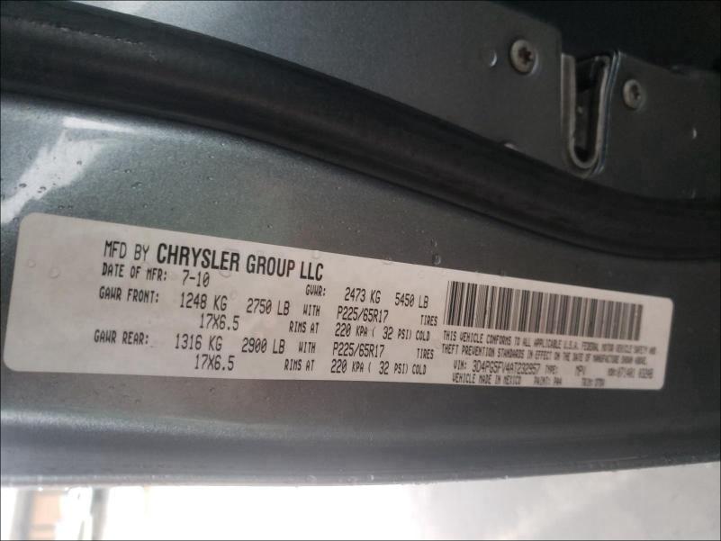 2010 DODGE JOURNEY 3D4PG5FV4AT232957