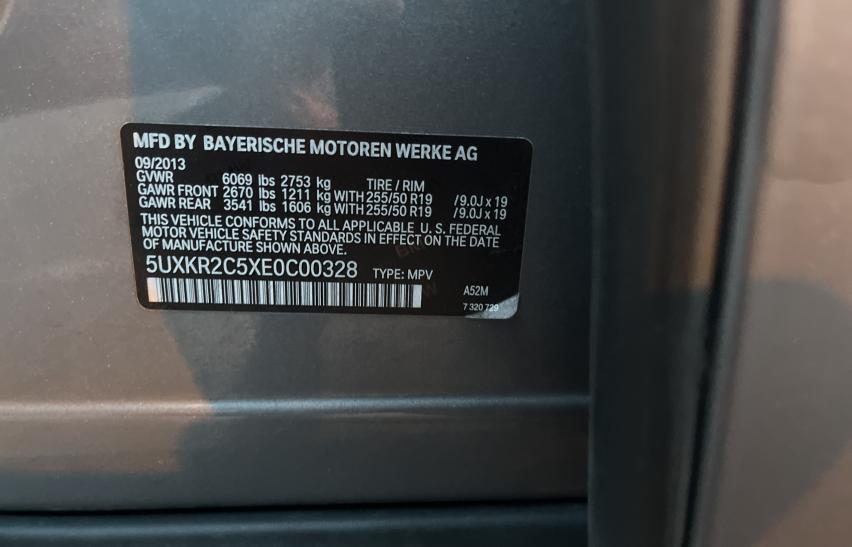 2014 BMW X5 SDRIVE3 - 5UXKR2C5XE0C00328