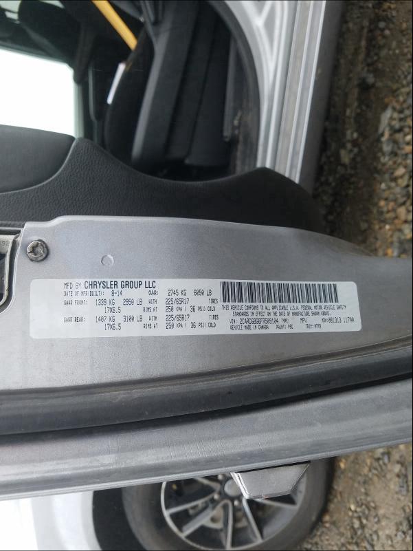 2015 DODGE GRAND CARA - 2C4RDGBG6FR509104