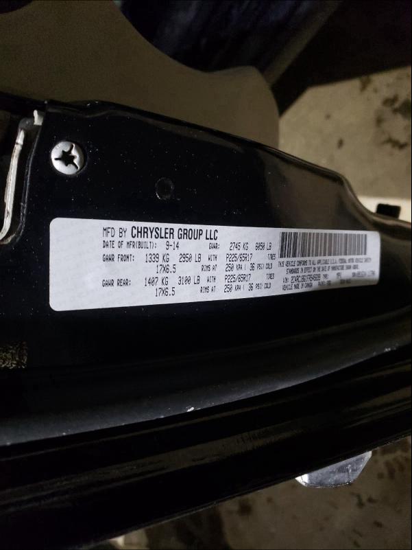 2015 CHRYSLER TOWN AND C 2C4RC1BG1FR545699