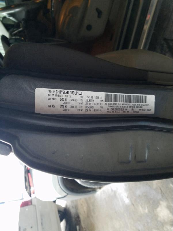 2013 DODGE DURANGO CR 1C4RDJDG0DC518218