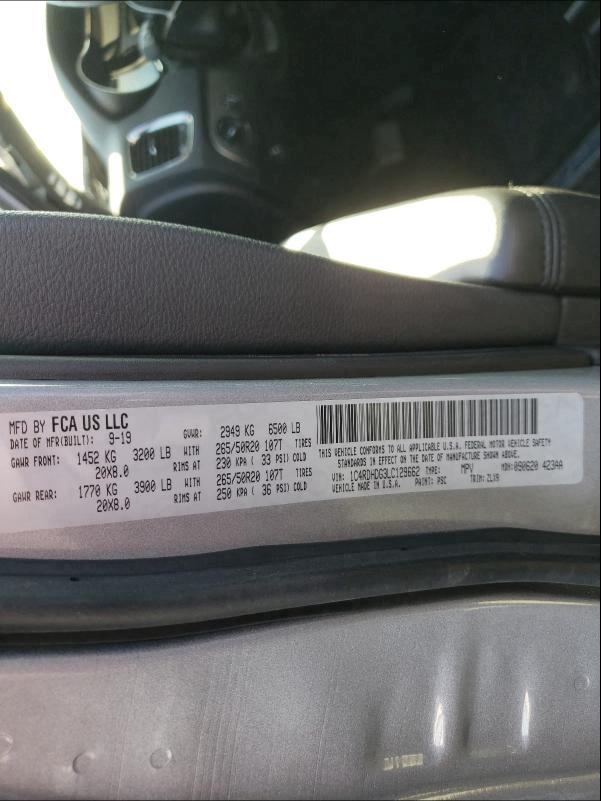 2020 DODGE DURANGO GT - 1C4RDHDG3LC129662