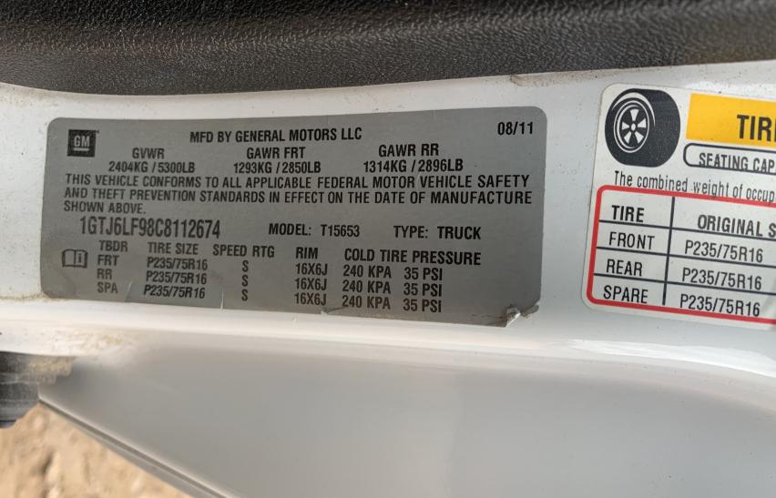 2012 GMC CANYON 1GTJ6LF98C8112674
