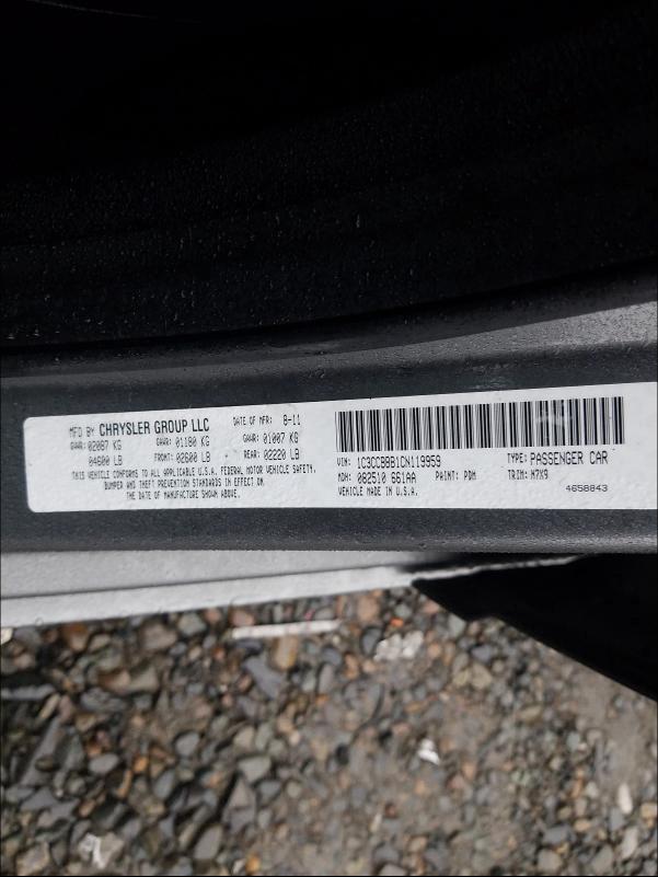 2012 CHRYSLER 200 TOURIN - 1C3CCBBB1CN119959