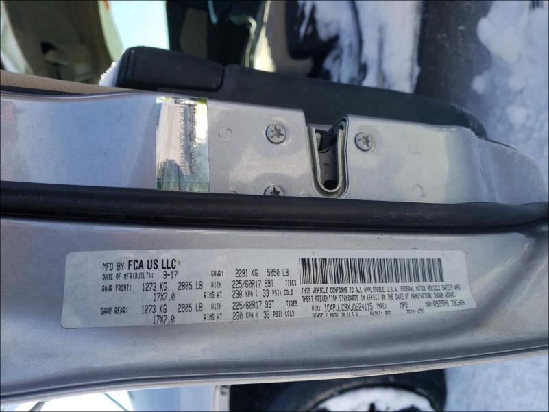 2018 JEEP CHEROKEE L 1C4PJLCBXJD524115