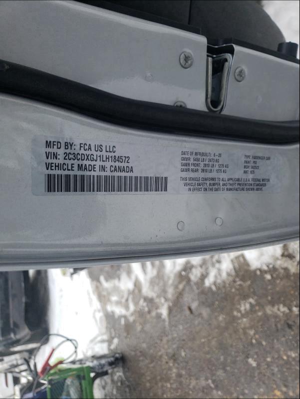 2020 DODGE CHARGER SC 2C3CDXGJ1LH184572