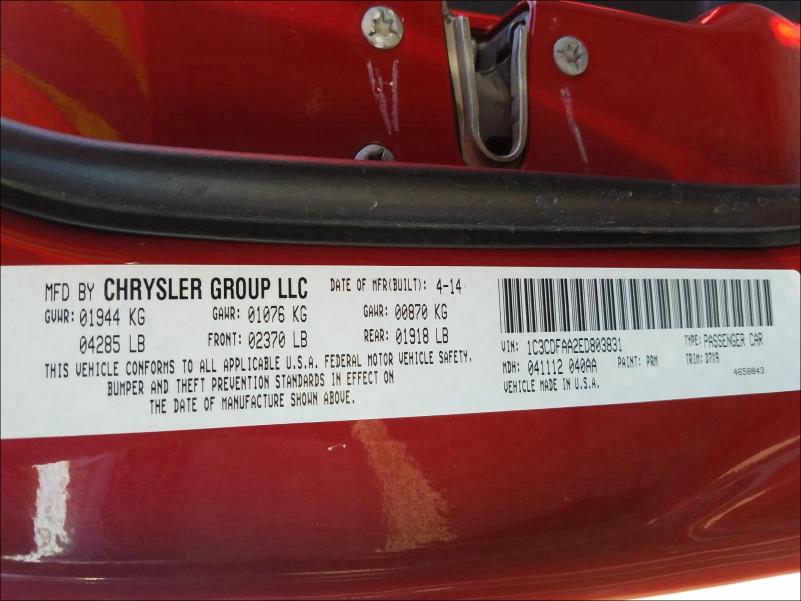 2014 DODGE DART SE 1C3CDFAA2ED803831