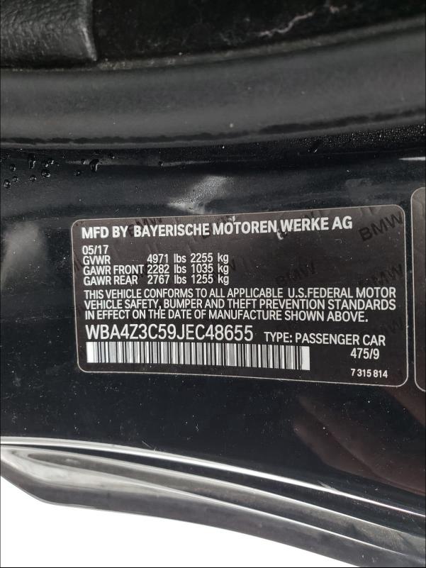 2018 BMW 430XI WBA4Z3C59JEC48655