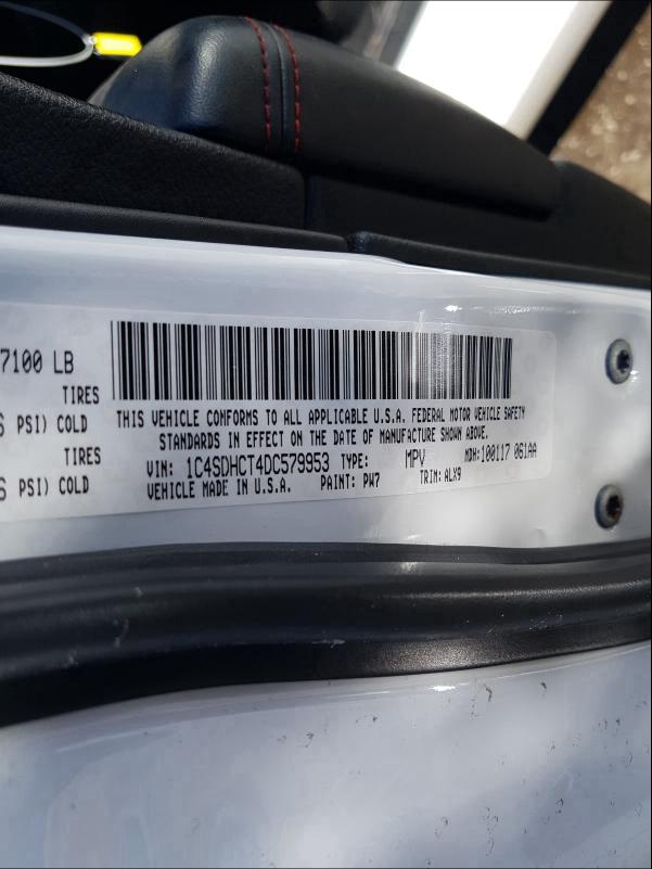 2013 DODGE DURANGO 1C4SDHCT4DC579953