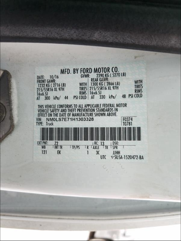 2017 FORD TRANSIT NM0LS7E71H1303328