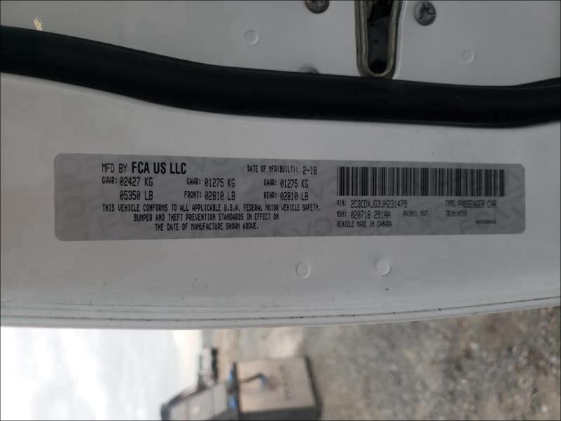 2018 DODGE CHARGER GT 2C3CDXJG3JH231479