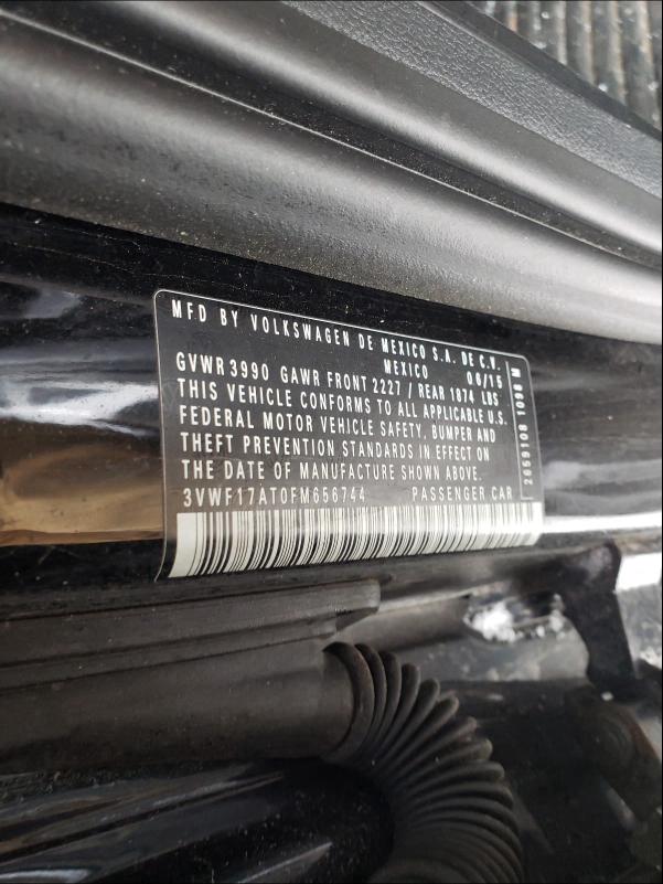 2015 VOLKSWAGEN BEETLE 1.8 3VWF17AT0FM656744