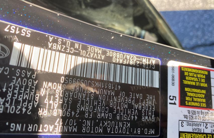 2018 TOYOTA CAMRY L 4T1B11HK5JU539950