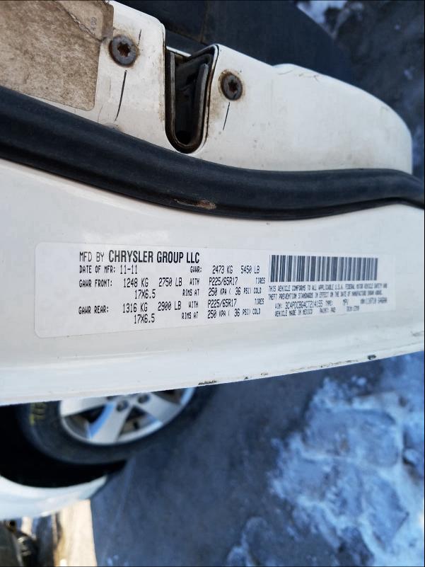 2012 DODGE JOURNEY SX 3C4PDCBG4CT214155