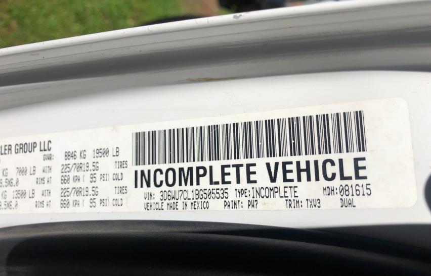 2011 DODGE RAM 5500 S - 3D6WU7CL1BG505535