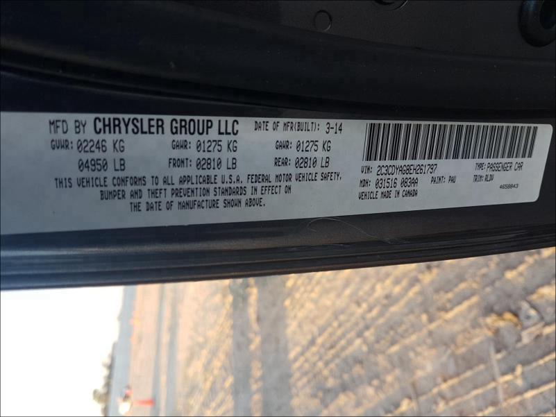 2014 DODGE CHALLENGER 2C3CDYAG8EH261797