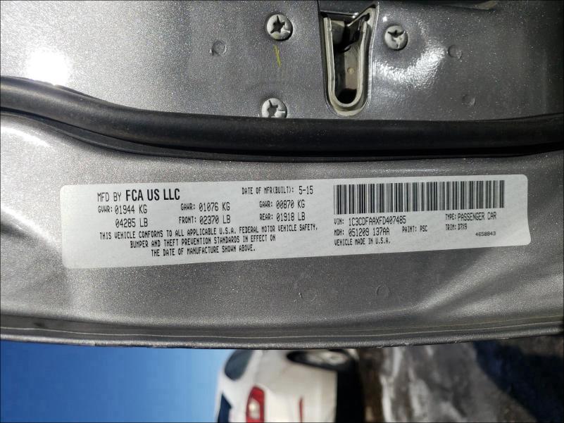 2015 DODGE DART SE 1C3CDFAAXFD407485