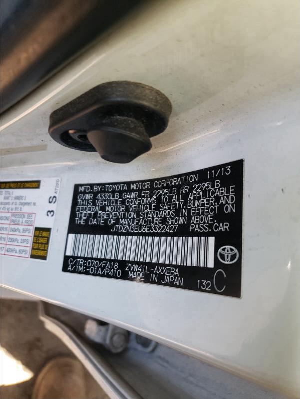 2014 TOYOTA PRIUS V JTDZN3EU6E3322427