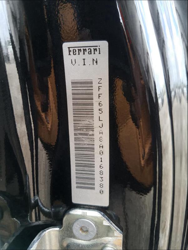 2010 FERRARI CALIFORNIA ZFF65LJA8A0168380