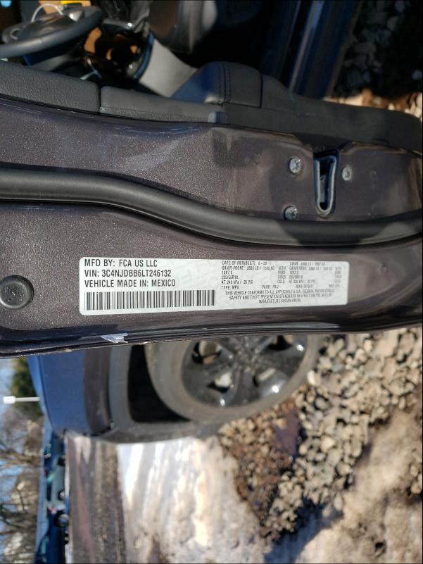2020 JEEP COMPASS LA 3C4NJDBB6LT246132
