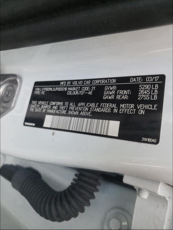 2018 VOLVO S90 T6 INS LVY992ML0JP005018