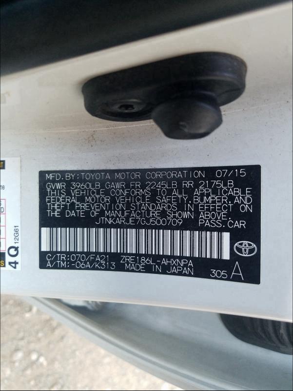 2016 TOYOTA SCION IM JTNKARJE7GJ500709