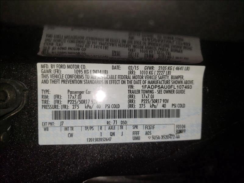 2015 FORD C-MAX SE 1FADP5AU0FL107493
