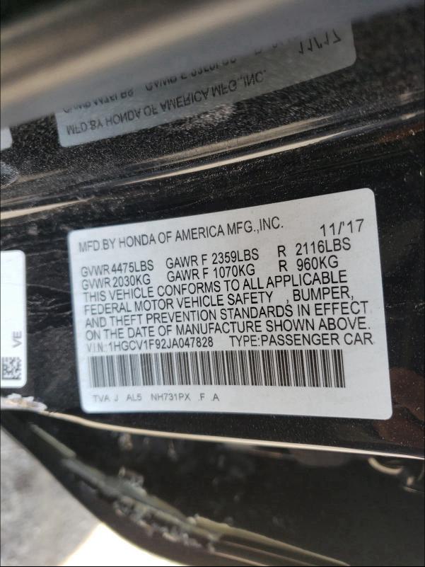 2018 HONDA ACCORD TOU 1HGCV1F92JA047828