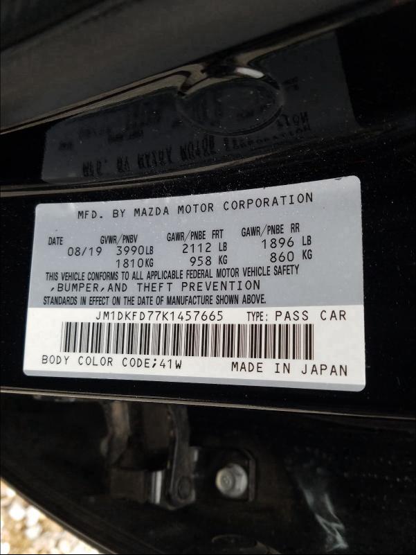 2019 MAZDA CX-3 JM1DKFD77K1457665