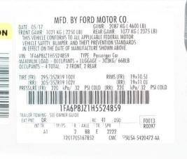 2017 FORD MUSTANG SH 1FA6P8JZ1H5524859