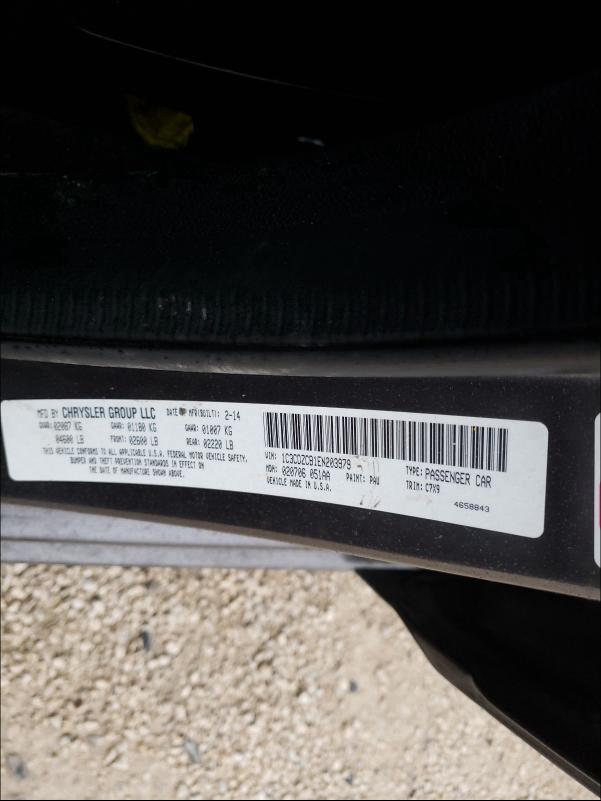 2014 DODGE AVENGER SX 1C3CDZCB1EN203979