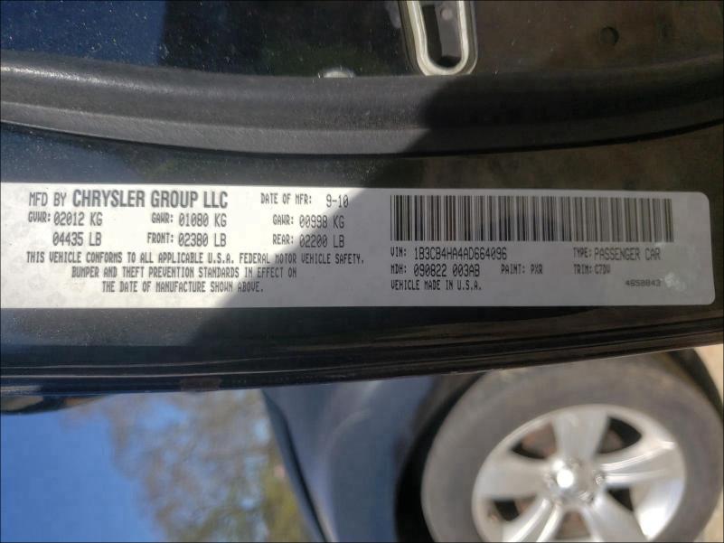 2010 DODGE CALIBER SX 1B3CB4HA4AD664096