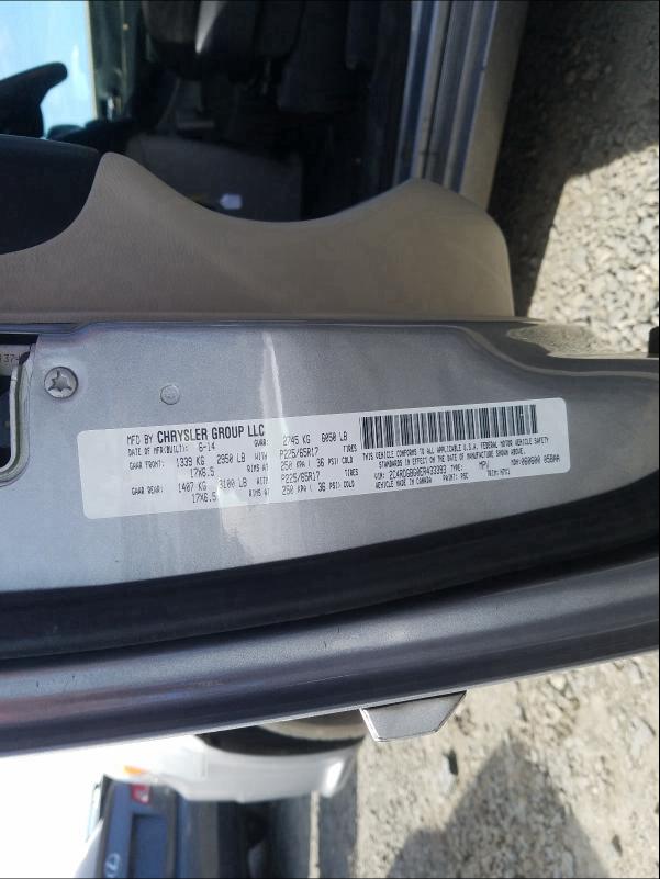 2014 DODGE GRAND CARA - 2C4RDGBG0ER433393