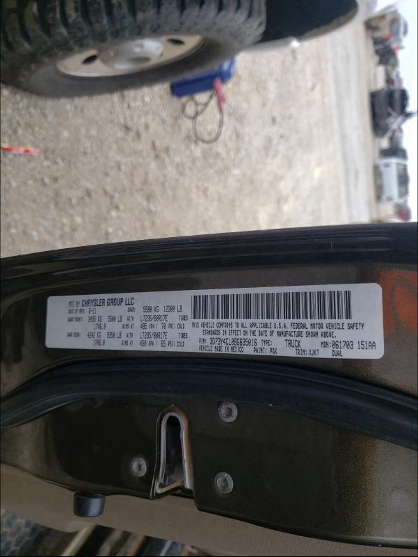 2011 DODGE RAM 3500 3D73Y4CL0BG635016