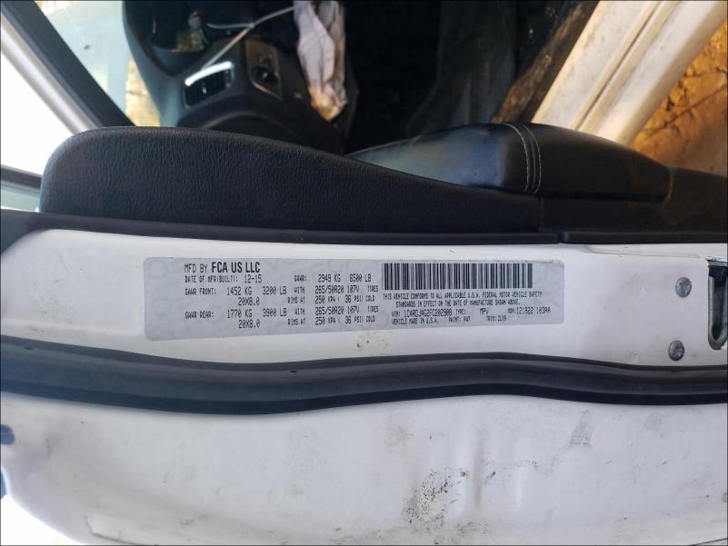 2015 DODGE DURANGO SX 1C4RDJAG2FC202908