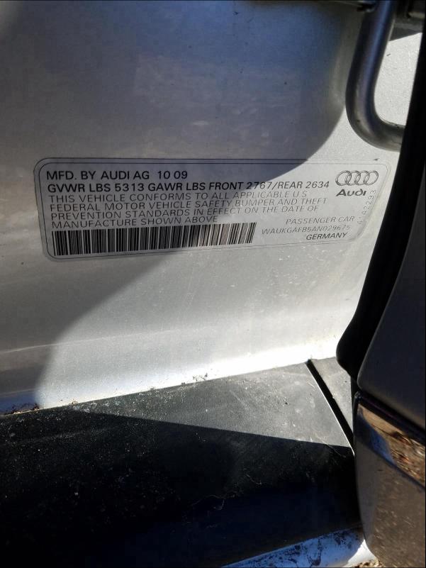 2010 AUDI A6 PRESTIG WAUKGAFB5AN029675