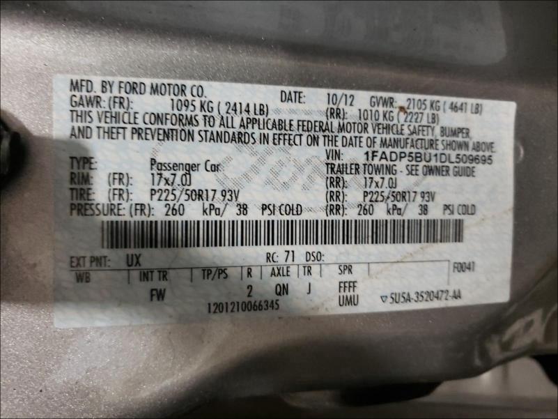 2013 FORD C-MAX SEL 1FADP5BU1DL509695