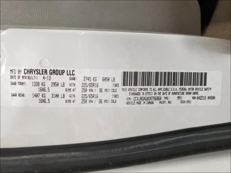 2013 RAM RAM 2C4JRGAG0DR756860