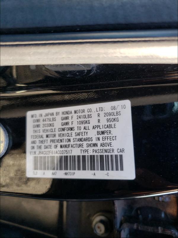 2010 ACURA TSX JH4CU2F61AC037517
