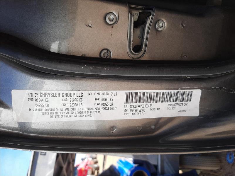 2013 DODGE DART SE 1C3CDFAA7DD323430